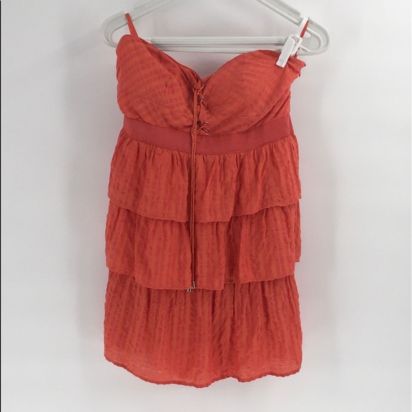 ⬇️$65 Anthropologie Ya Coral Tier BOHO Str… - Picture 2 of 9